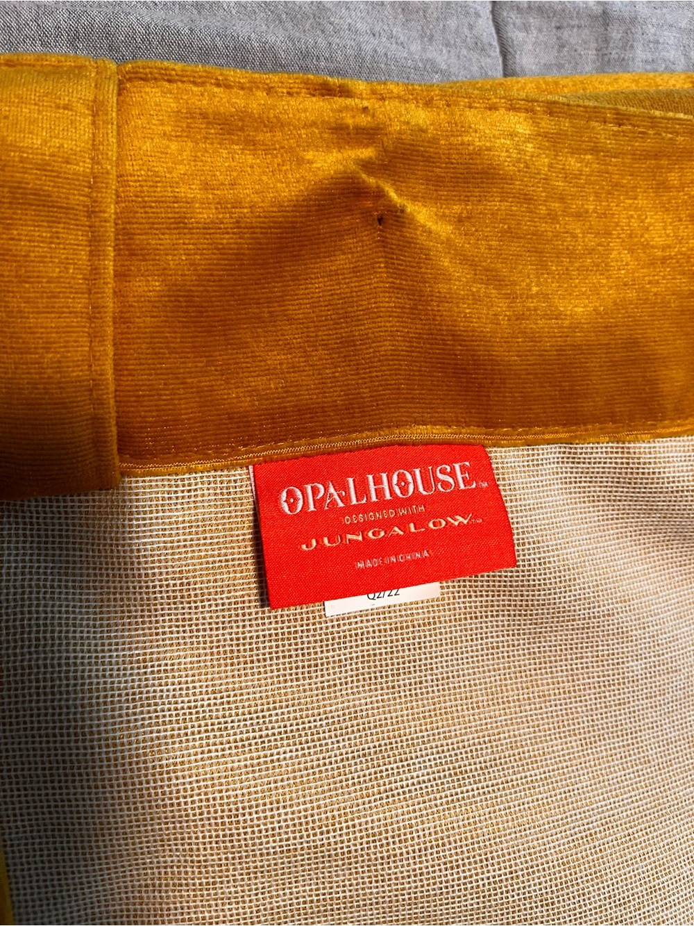 Opalhouse Velvet Curtain Panels in Golden Yellow (set of 2)
